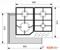 Варочная панель Akpo PGA 604 FGC IV (21478)