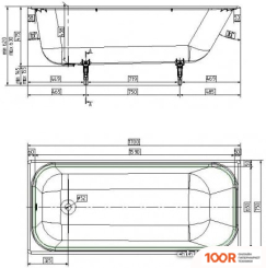 Ванна Wotte START 170Х75 (21386)