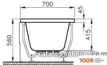Ванна Vitra NEON 150X70 52510001000+59990251000 (С НОЖКАМИ) (21339)