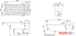 Ванна Villeroy & Boch OBERON 160X75 UBQ160OBE2V (21318)
