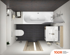 Ванна Ventospa DERIA 180X80 (С КАРКАСОМ) (21216)