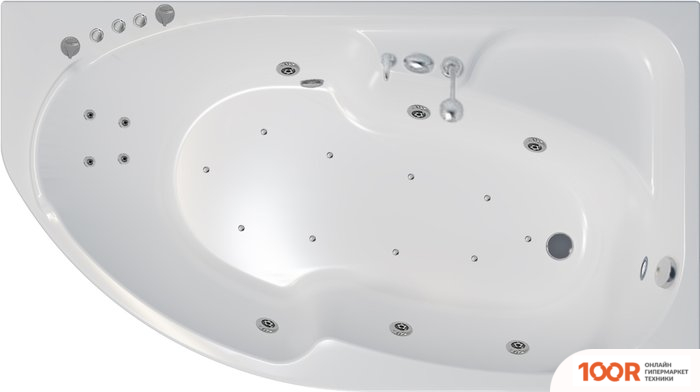 Ванна Triton СОФИЯ ГИДРОМАССАЖНАЯ 170Х95R ПРЕМИУМ (21082)