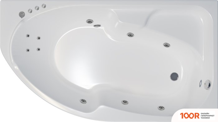 Ванна Triton СОФИЯ ГИДРОМАССАЖНАЯ 170Х95R КОМФОРТ (21080)