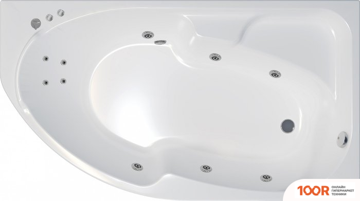 Ванна Triton СОФИЯ 170X95 R СТАНДАРТ FLAT (С ГИДРОМАССАЖЕМ) (21065)