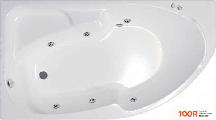 Ванна Triton СОФИЯ 170X95 L БАЗОВАЯ FLAT (С ГИДРОМАССАЖЕМ) (21055)