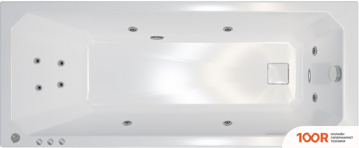 Ванна Triton ПРАГА 180X80 КОМФОРТ FLAT (С ГИДРОМАССАЖЕМ) (21009)