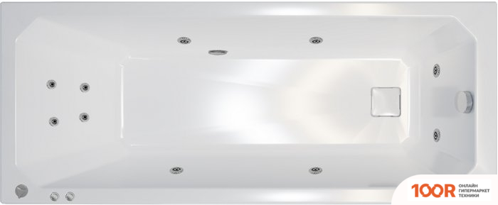 Ванна Triton ПРАГА 170X70 СТАНДАРТ FLAT (С ГИДРОМАССАЖЕМ) (20999)