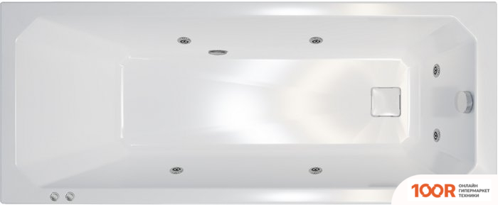 Ванна Triton ПРАГА 170X70 БАЗОВАЯ FLAT (С ГИДРОМАССАЖЕМ) (20996)