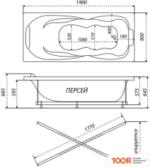 Ванна Triton ПЕРСЕЙ ЭКСТРА 190X90 (20979)