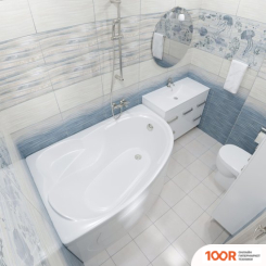 Ванна Triton НИКОЛЬ 160X100R (С КАРКАСОМ, ЭКРАНОМ И СИФОНОМ) (20938)