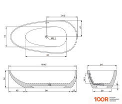 Ванна Triton ЛОТОС 170Х84 (20871)