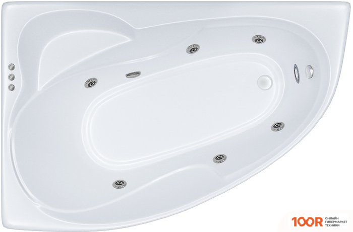 Ванна Triton ИЗАБЕЛЬ 170X100 ЭКСТРА РЕЛАКС R (С ГИДРОМАССАЖЕМ) (20808)
