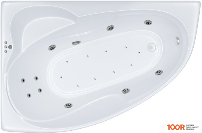 Ванна Triton ИЗАБЕЛЬ 170X100 R ЛЮКС FLAT (С ГИДРОМАССАЖЕМ) (20805)