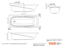 Ванна Triton ЕВРОПА 180Х70 (С НОЖКАМИ, ЭКРАНОМ И СИФОНОМ) (20798)