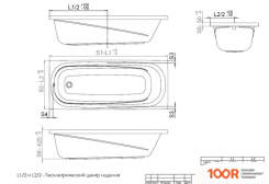 Ванна Triton ЕВРОПА 150Х70 (С КАРКАСОМ, ЭКРАНОМ И СИФОНОМ) (20772)