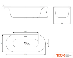 Ванна Triton ДЖУНА 175Х76 (20748)