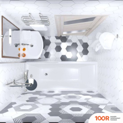 Ванна Triton ДЖЕНА 170X70 (С КАРКАСОМ, ЭКРАНОМ И СИФОНОМ) (20741)