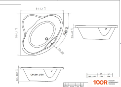 Ванна Triton ГРАЦИЯ ГИДРОМАССАЖНАЯ 140Х140 ПРЕМИУМ (20724)
