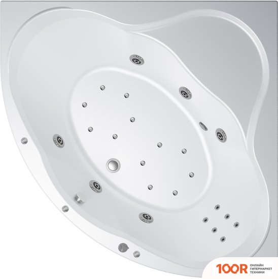 Ванна Triton ГРАЦИЯ 140X140 ЛЮКС FLAT (С ГИДРОМАССАЖЕМ) (20715)