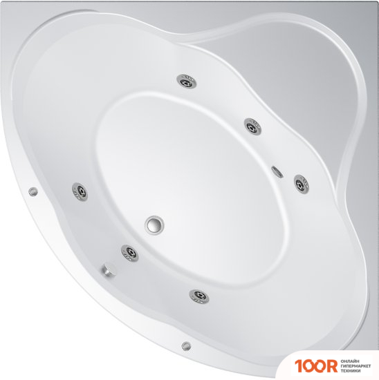 Ванна Triton ГРАЦИЯ 140X140 БАЗОВАЯ FLAT (С ГИДРОМАССАЖЕМ) (20713)