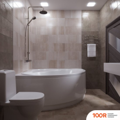 Ванна Triton ГРАЦИЯ 140X140 (С КАРКАСОМ, СИФОНОМ И ЭКРАНОМ) (20712)