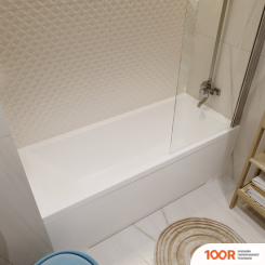 Ванна Triton АУРА 170X70 (С КАРКАСОМ, СИФОНОМ И 2 ЭКРАНА) (20638)