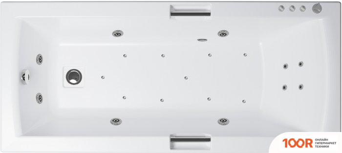 Ванна Triton АЛЕКСА 150X75 ЛЮКС FLAT (С ГИДРОМАССАЖЕМ) (20589)
