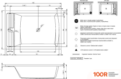 Ванна Riho SAVONA 190X130 BB79 (С НОЖКАМИ) (20334)