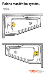 Ванна Riho RETHINK SPACE 180X110 L BR18005 (С НОЖКАМИ) (20327)