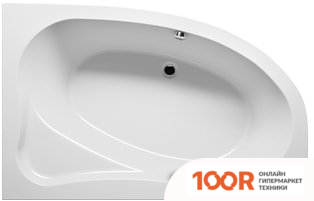 Ванна Riho LYRA 140X90 BA66005 (С НОЖКАМИ И ЭКРАНОМ, ЛЕВАЯ) (20265)