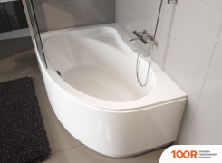 Ванна Riho LYRA 140X90 BA65005 (С НОЖКАМИ, ПРАВАЯ) (20262)