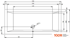 Ванна Riho LUGO 180X80 (БЕЗ НОЖЕК) (20229)