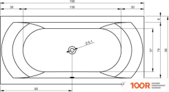 Ванна Riho LINARES 190X90 BT48 (С НОЖКАМИ) (20214)