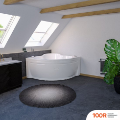 Ванна Radomir СОРРЕНТО 2 140X140 1-01-2-0-9-038К (ХРОМ СЛИВ) (20031)