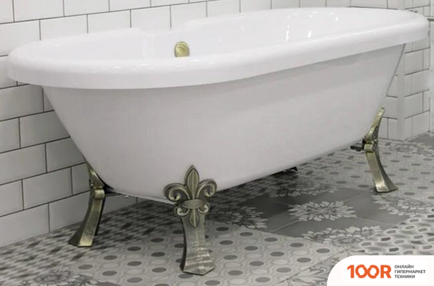 Ванна Radomir ЛЕОНЕССА 1 175X80 1-01-4-0-9-138П (ПЕРЛАМУТРОВЫЙ, НОЖКИ БРОНЗА) (19953)