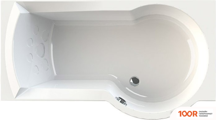 Ванна Radomir ВАЛЕНСИЯ 170X95R 1-01-2-2-9-021К (СИФОН ХРОМ) (19850)