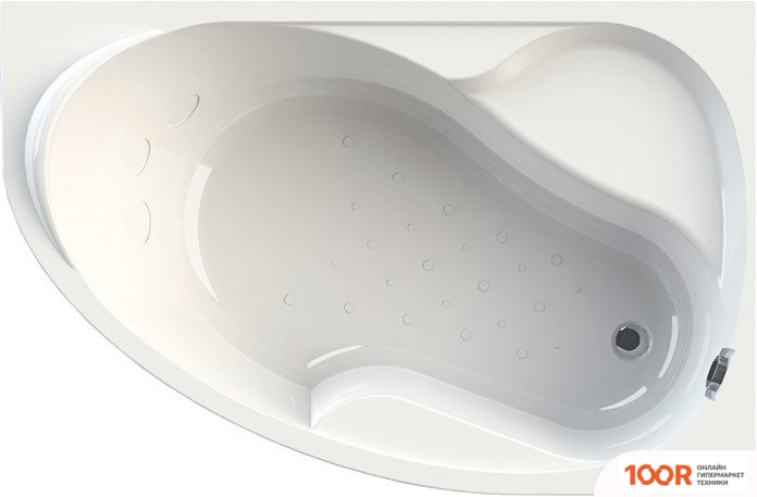 Ванна Radomir АМЕЛИЯ 160X105R 1-01-4-2-1-017К (С КАРКАСОМ, СИФОН БРОНЗА) (19847)