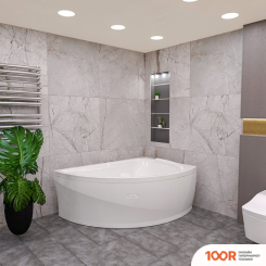 Ванна Radomir АЛЬБЕНА 168X120R 1-01-4-2-1-015К (БЕЛЫЙ, БРОНЗА) (19836)