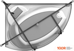 Ванна Radomir АЛАРИ СТАНДАРТ 168Х120 2-79-2-1-0-218 (С ГИДРОМАССАЖЕМ, ЛЕВЫЙ) (19829)