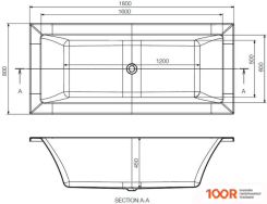 Ванна Jaquar FONTE 180X80 JBT-WHT-FONT180X (19672)