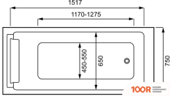 Ванна Jacob Delafon SPACIO 170X75 E6D161RU-00 (19665)