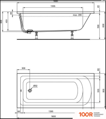 Ванна Ideal Standard HOT LINE 180X80 K274801 (19640)