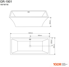 Ванна Grossman GR-1901 180X80 (С КАРКАСОМ) (19606)