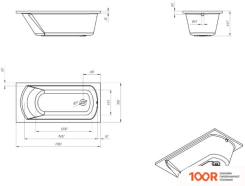 Ванна Eurolux MIAMIKA 170X70 (19481)