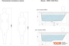 Ванна Cersanit NIKE 150X70 (БЕЗ НОЖЕК) (19381)