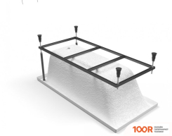 Ванна Cersanit LORENA 160X70 (С НОЖКАМИ И ЭКРАНОМ) (19357)