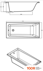 Ванна Cersanit LORENA 150X70 (С КАРКАСОМ И ЭКРАНОМ) (19348)