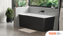Ванна Belux ТУРИН ТУ-1600 L (19, ЧЕРНЫЙ МАТОВЫЙ/SOLID SURFACE) (19126)