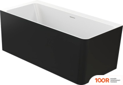 Ванна Belux ТУРИН ТУ-1600 L (19, ЧЕРНЫЙ МАТОВЫЙ/SOLID SURFACE) (19126)