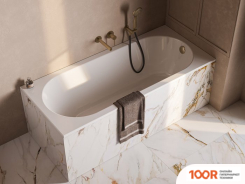 Ванна Belux БОРНЕО 160Х70 (БЕЛЫЙ МАТОВЫЙ, SOLID SURFACE) (19070)